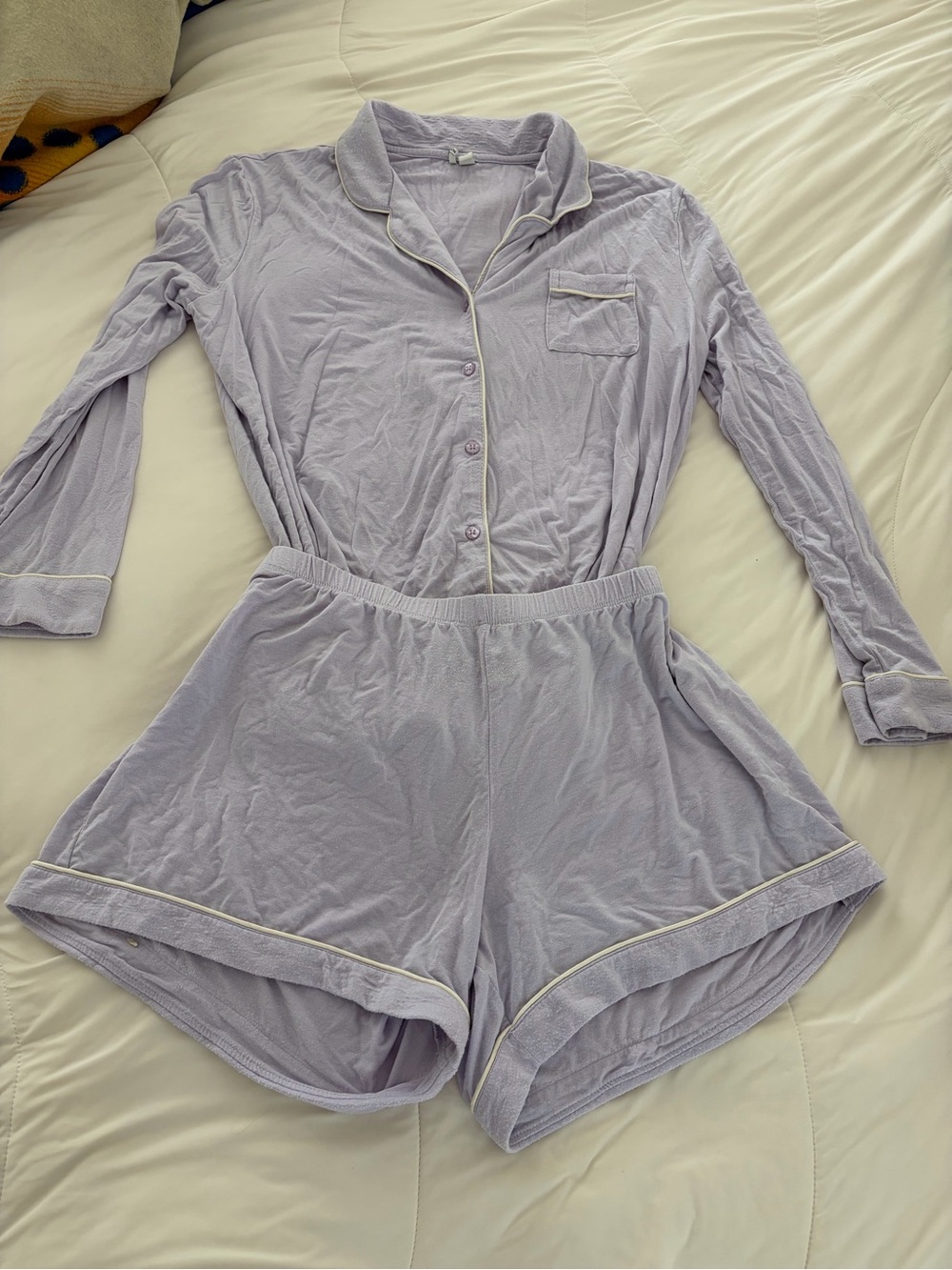 Nordstrom Lavender Long-Sleeve moonlight pajamas